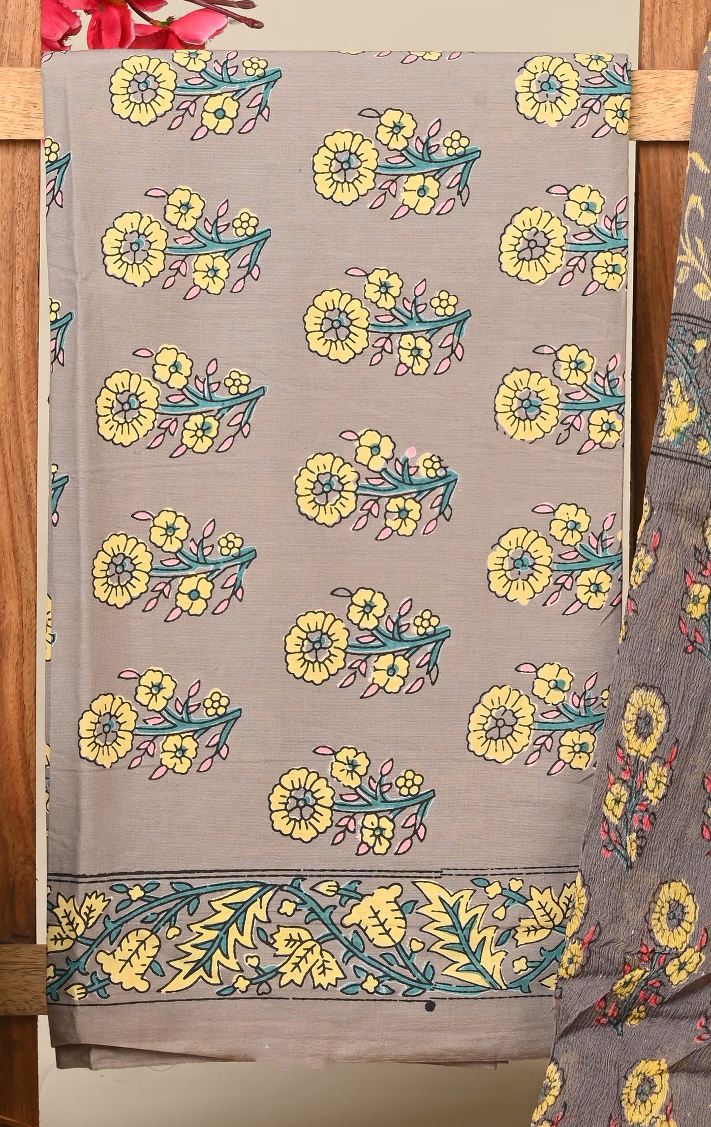 CHIFFON DUPATTA COTTON SUIT