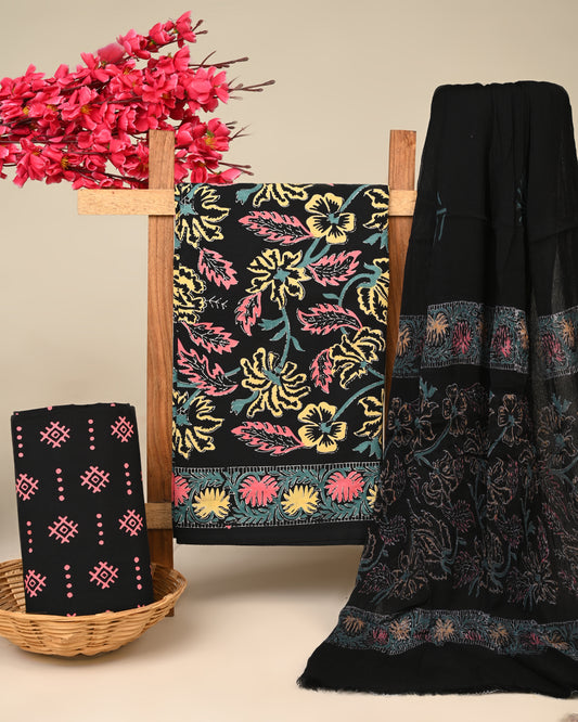 CHIFFON DUPATTA COTTON SUIT