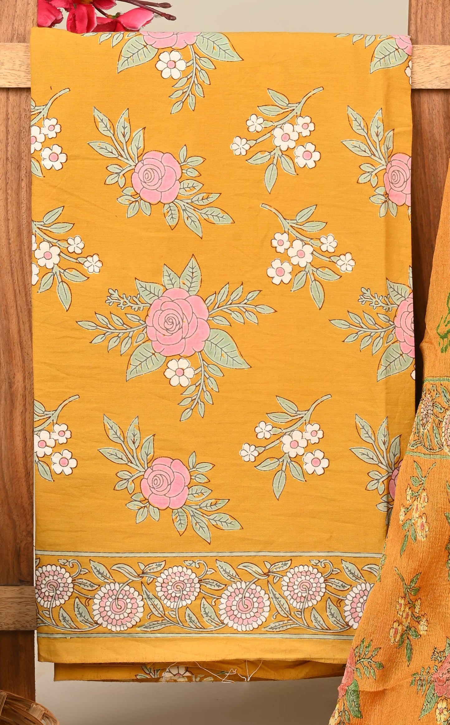 CHIFFON DUPATTA COTTON SUIT