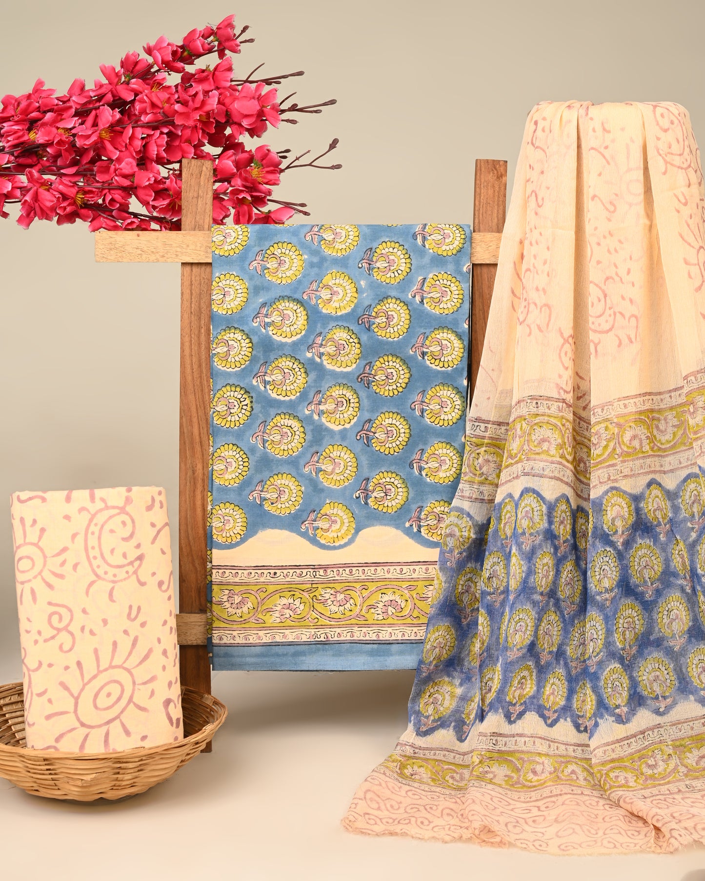 CHIFFON DUPATTA COTTON SUIT
