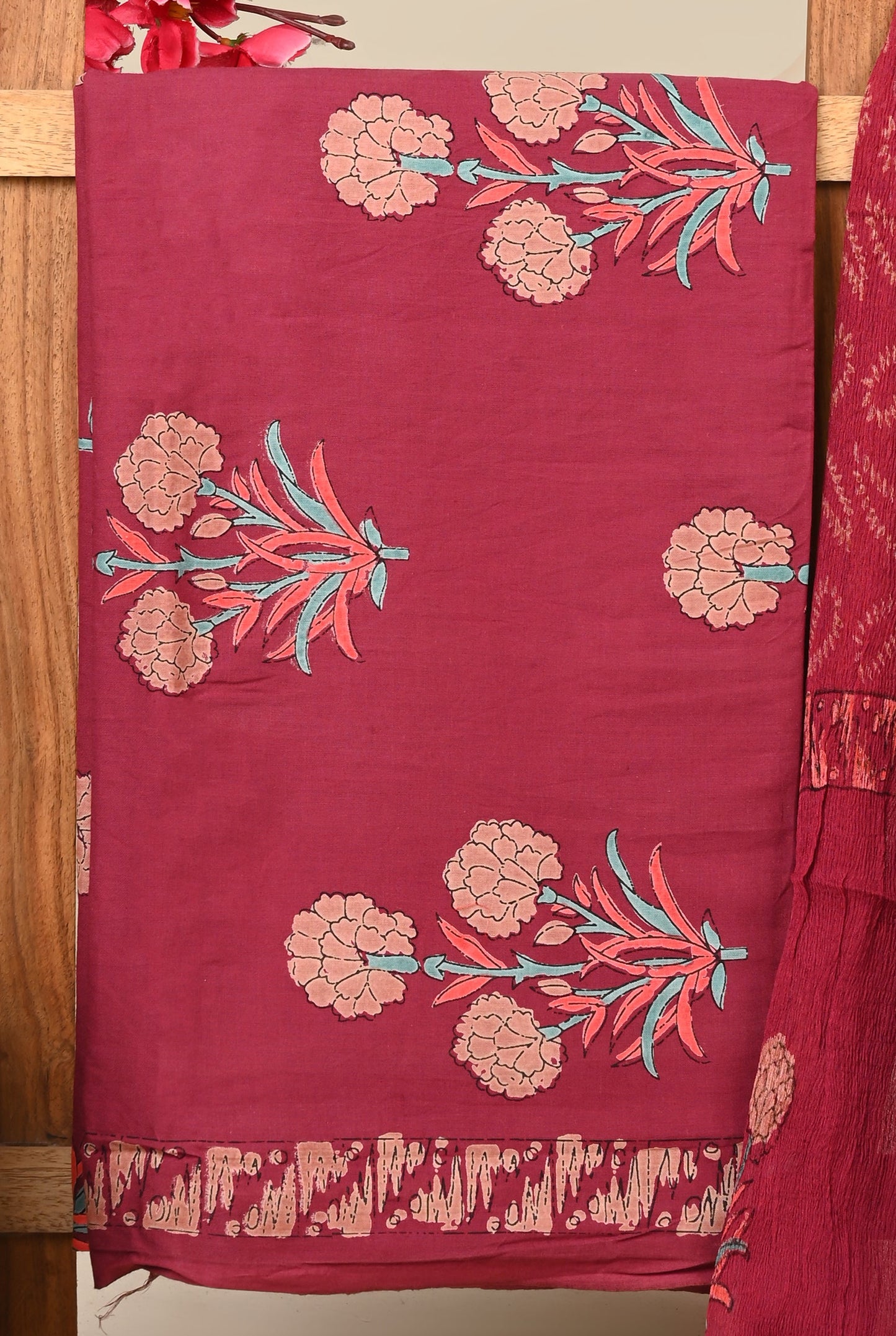 CHIFFON DUPATTA COTTON SUIT