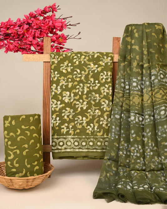 CHIFFON DUPATTA COTTON SUIT