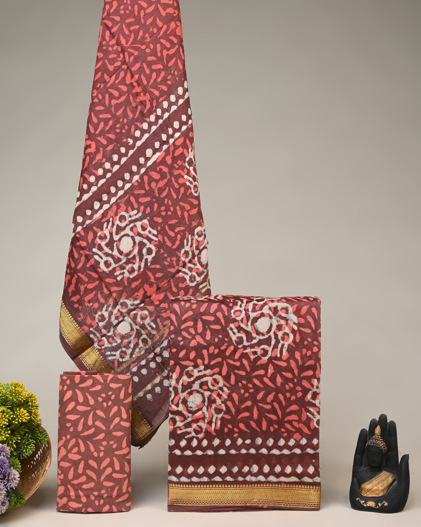 Maheshwari Silk Suit Set