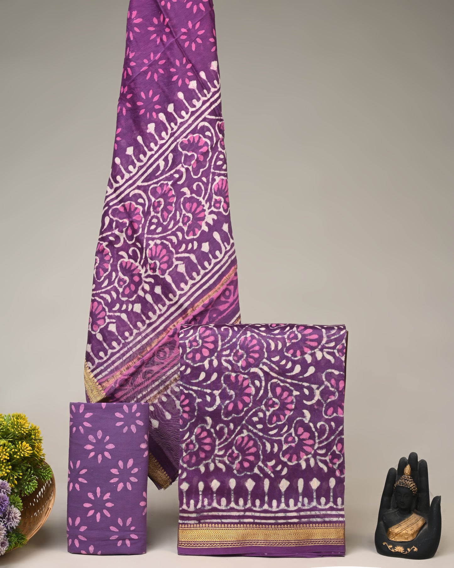 Maheshwari Silk Suit Set