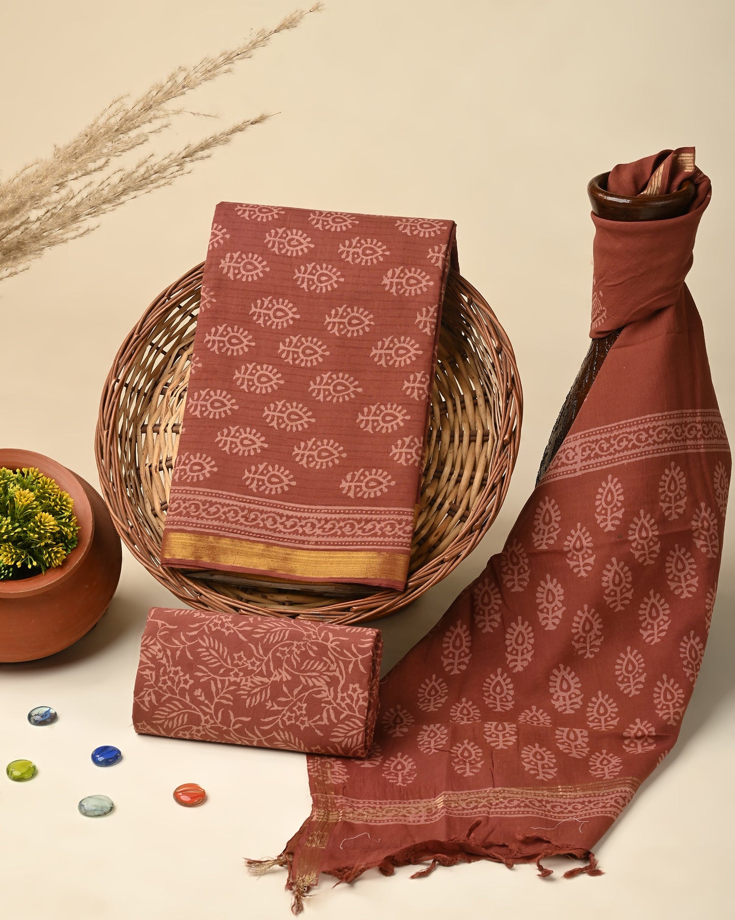 south cotton dress material with price Dress Materials