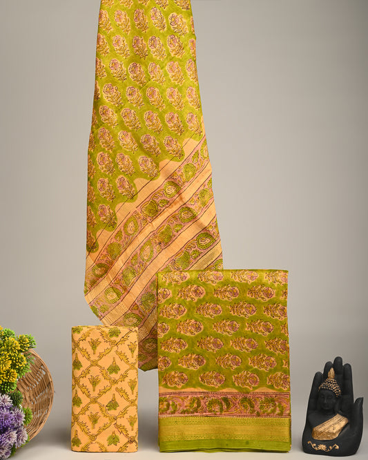 Maheshwari Silk Suit Set