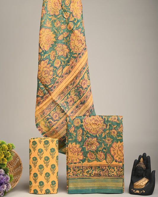 Maheshwari Silk Suit Set