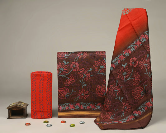Chanderi Silk Suit Set