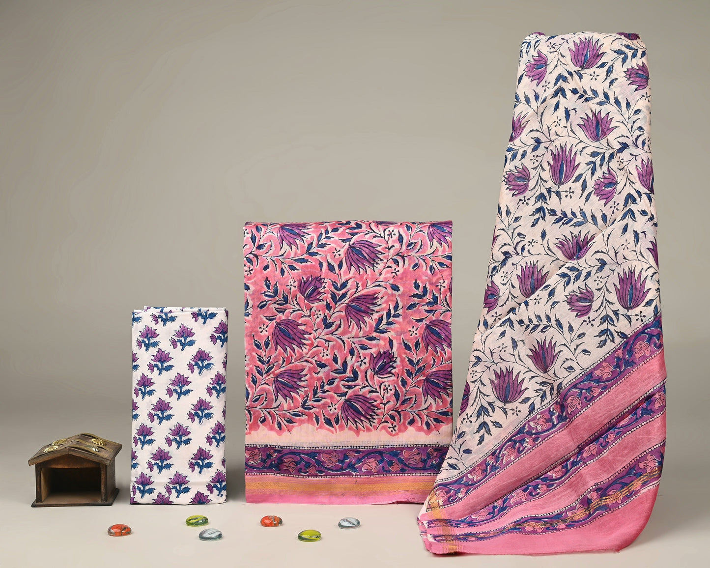 Chanderi Silk Suit Set