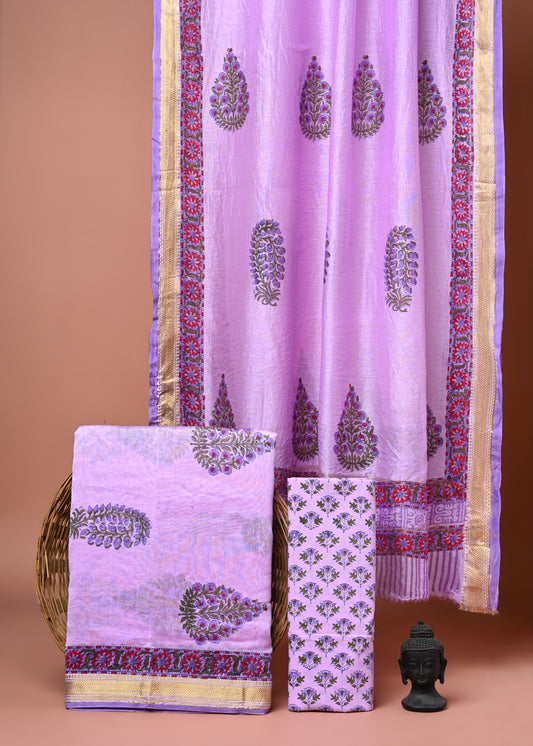 Maheshwari Silk Suit Set