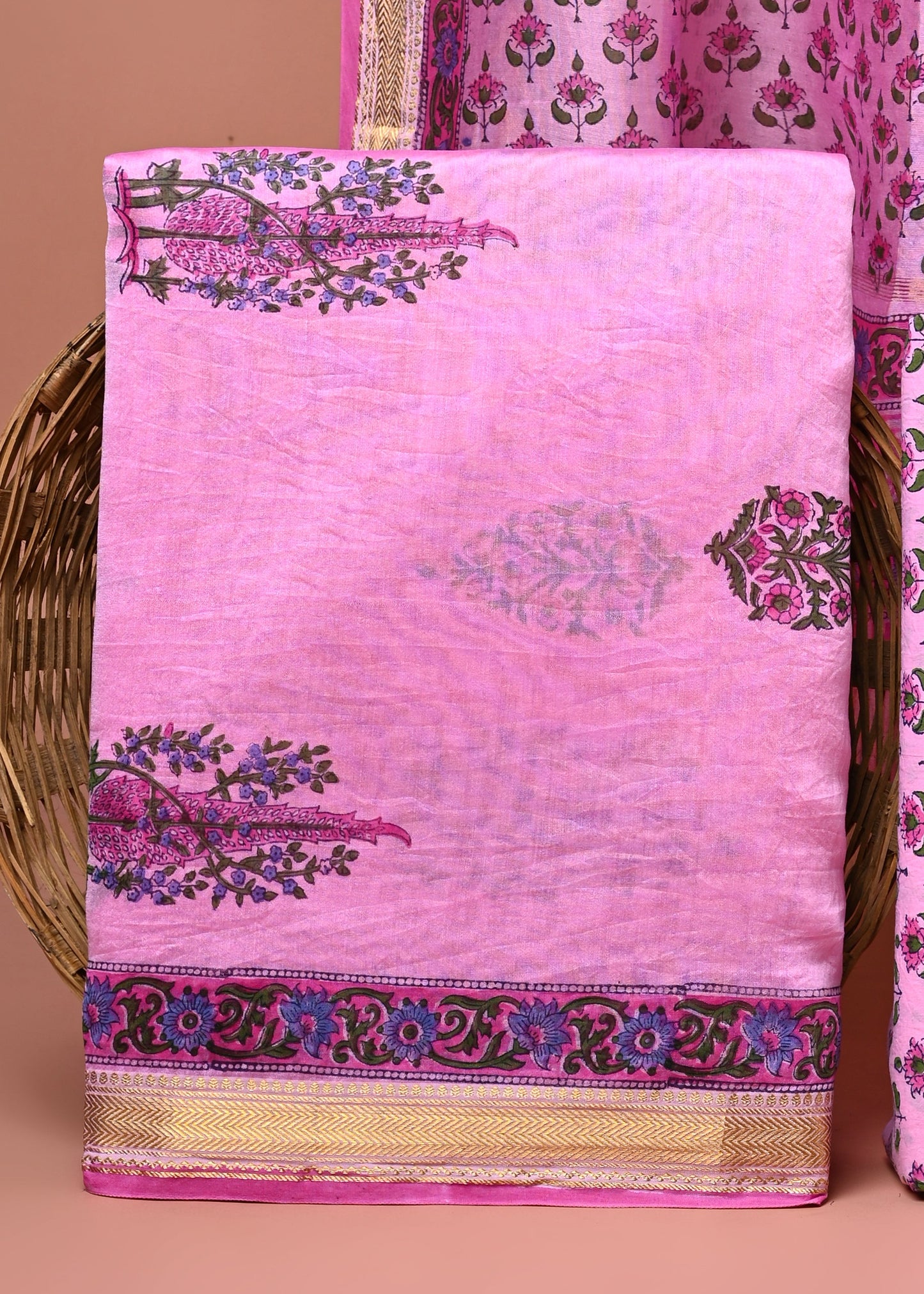 Maheshwari Silk Suit Set