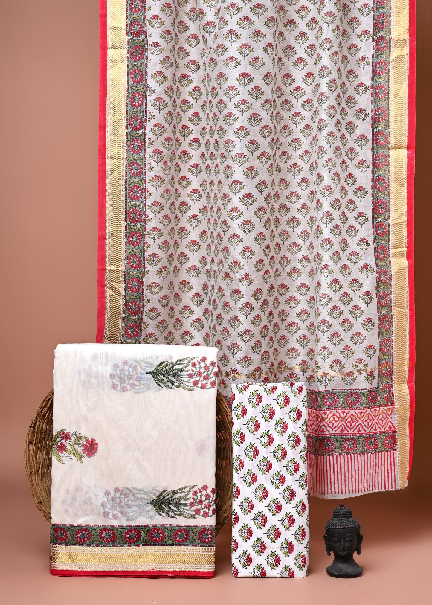Maheshwari Silk Suit Set