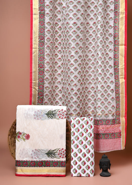 Maheshwari Silk Suit Set