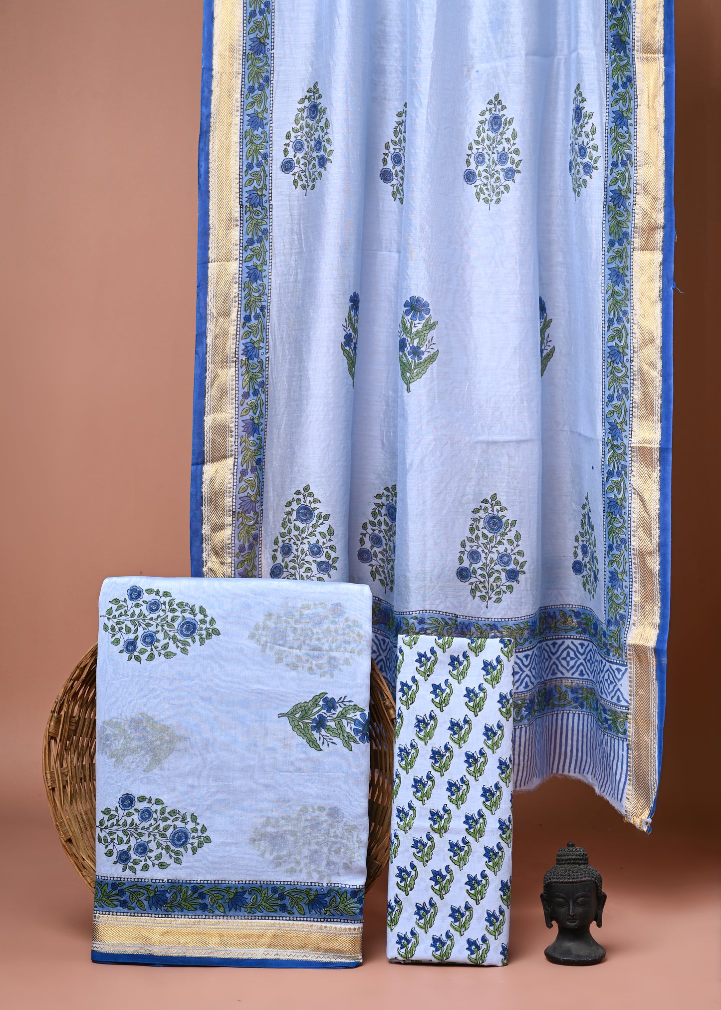 Maheshwari Silk Suit Set