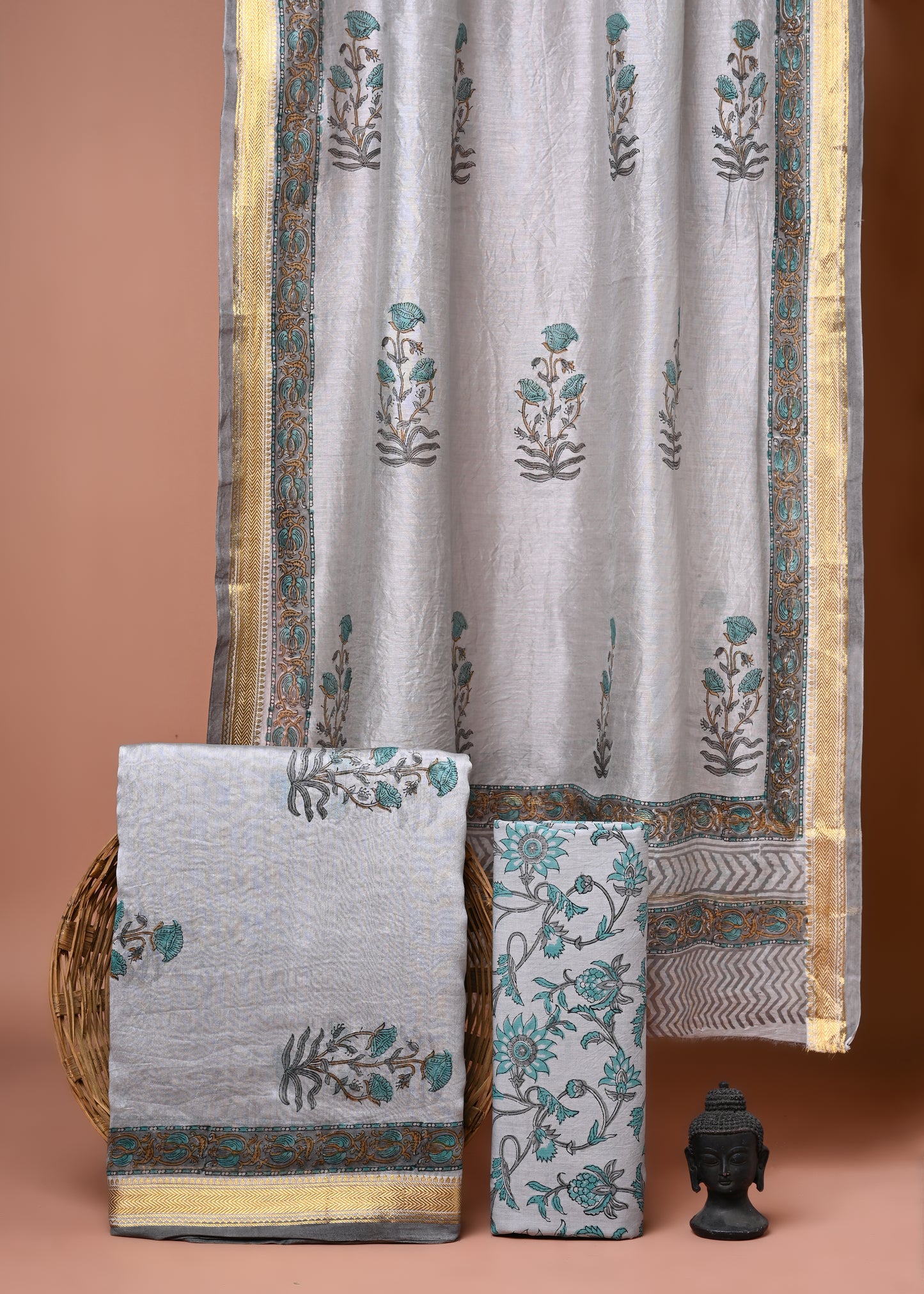 Maheshwari Silk Suit Set