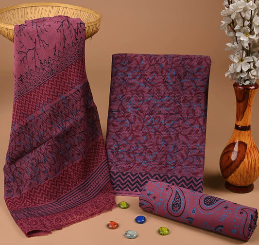 CHIFFON DUPATTA COTTON SUIT
