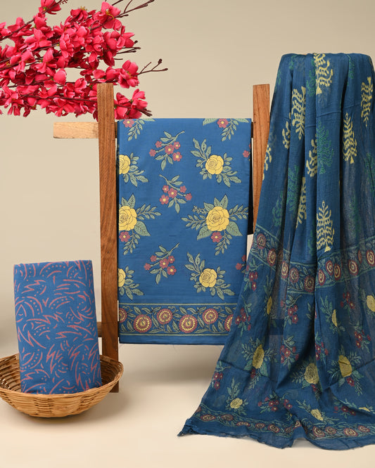 CHIFFON DUPATTA COTTON SUIT
