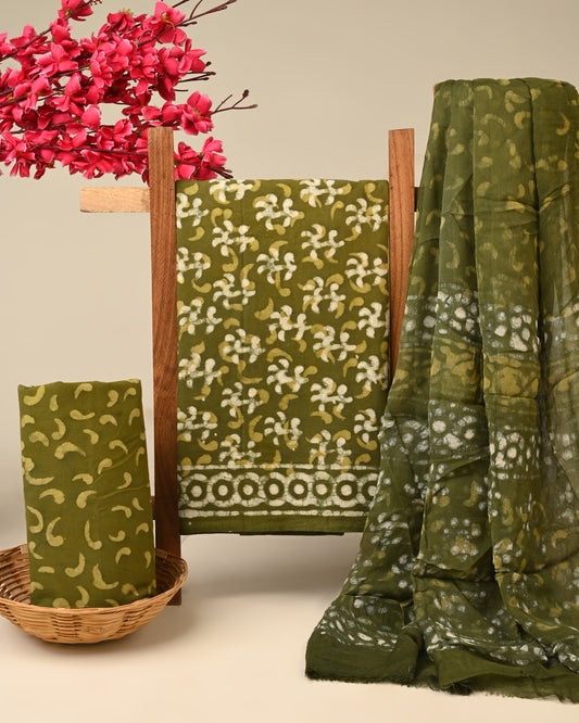 CHIFFON DUPATTA COTTON SUIT