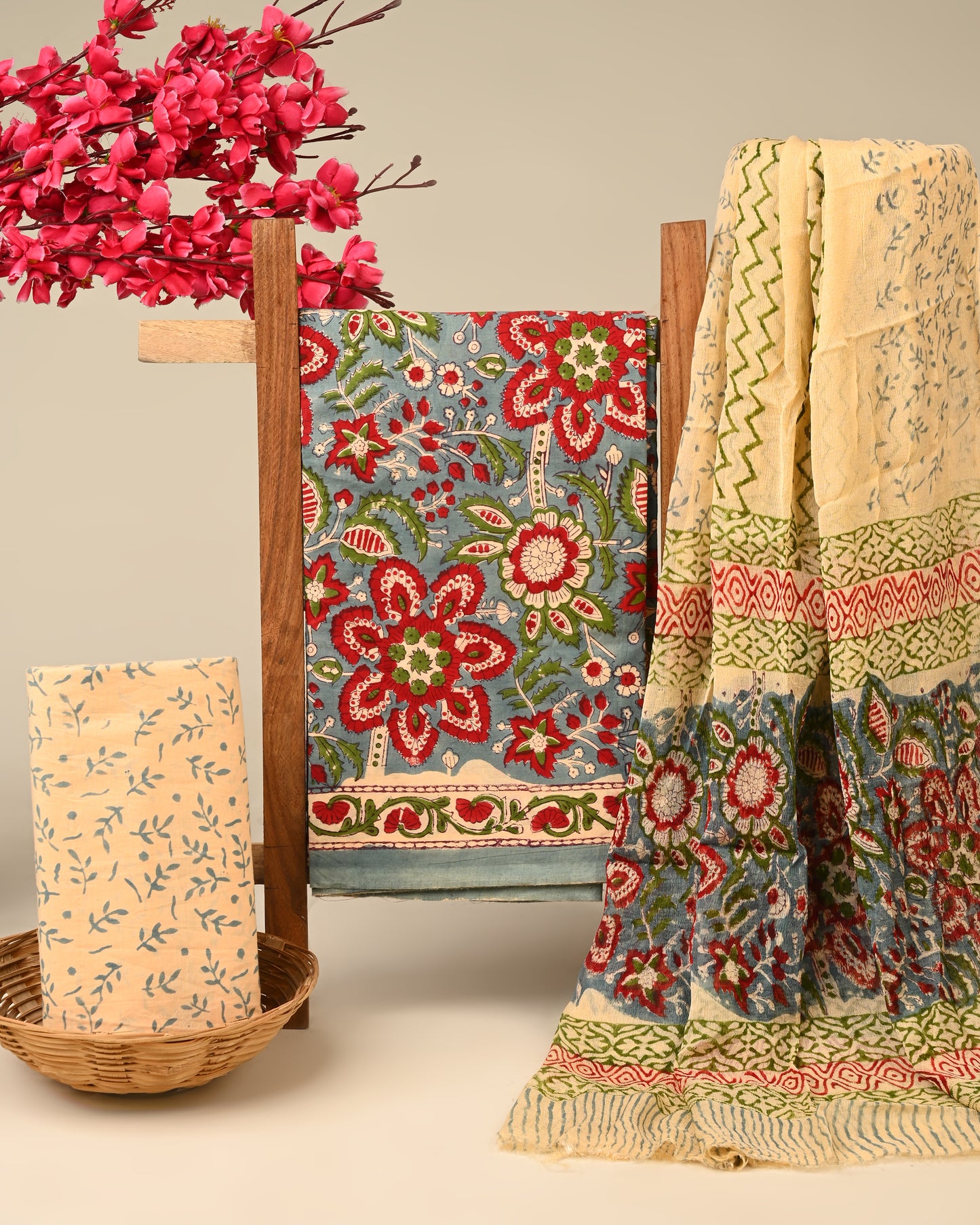 CHIFFON DUPATTA COTTON SUIT
