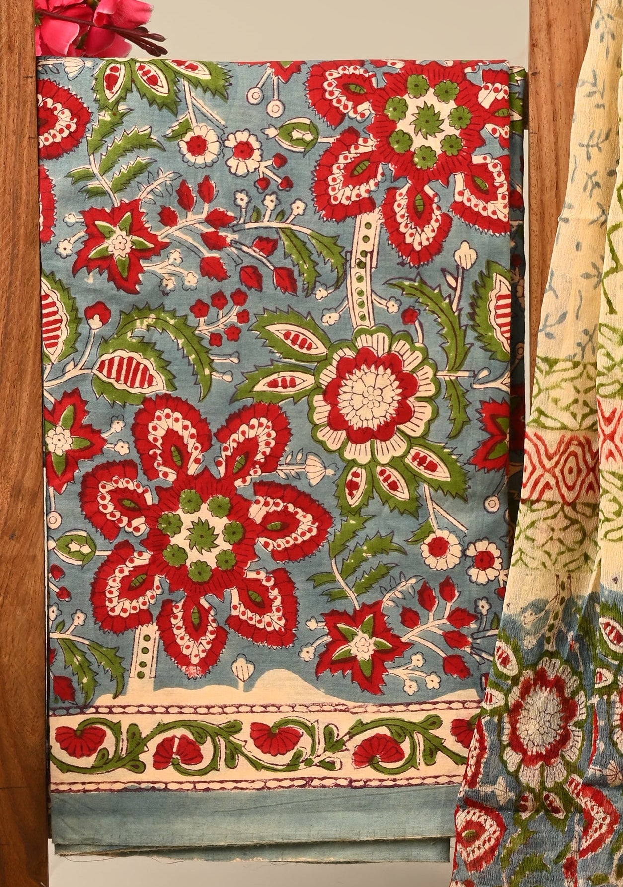 CHIFFON DUPATTA COTTON SUIT