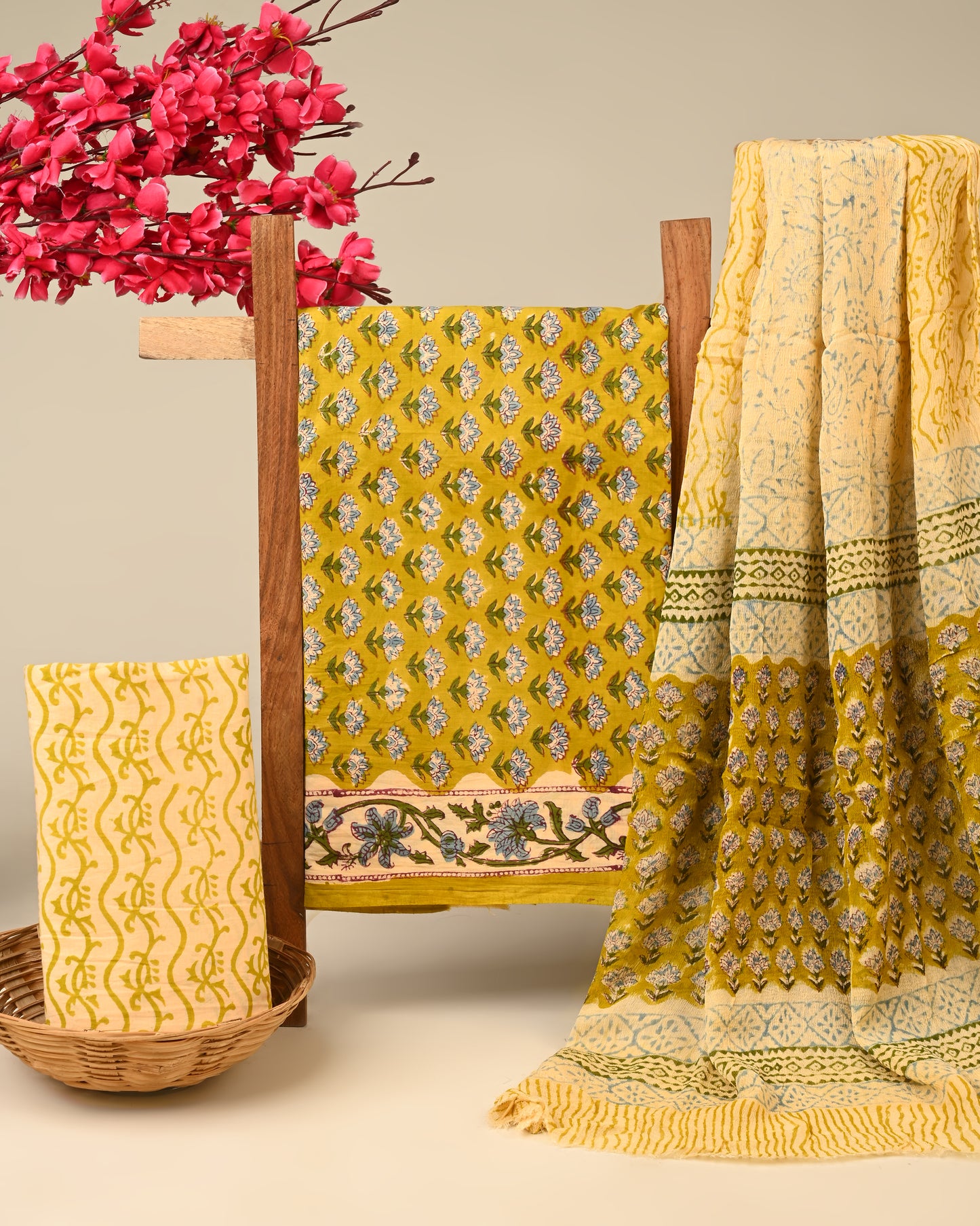 CHIFFON DUPATTA COTTON SUIT