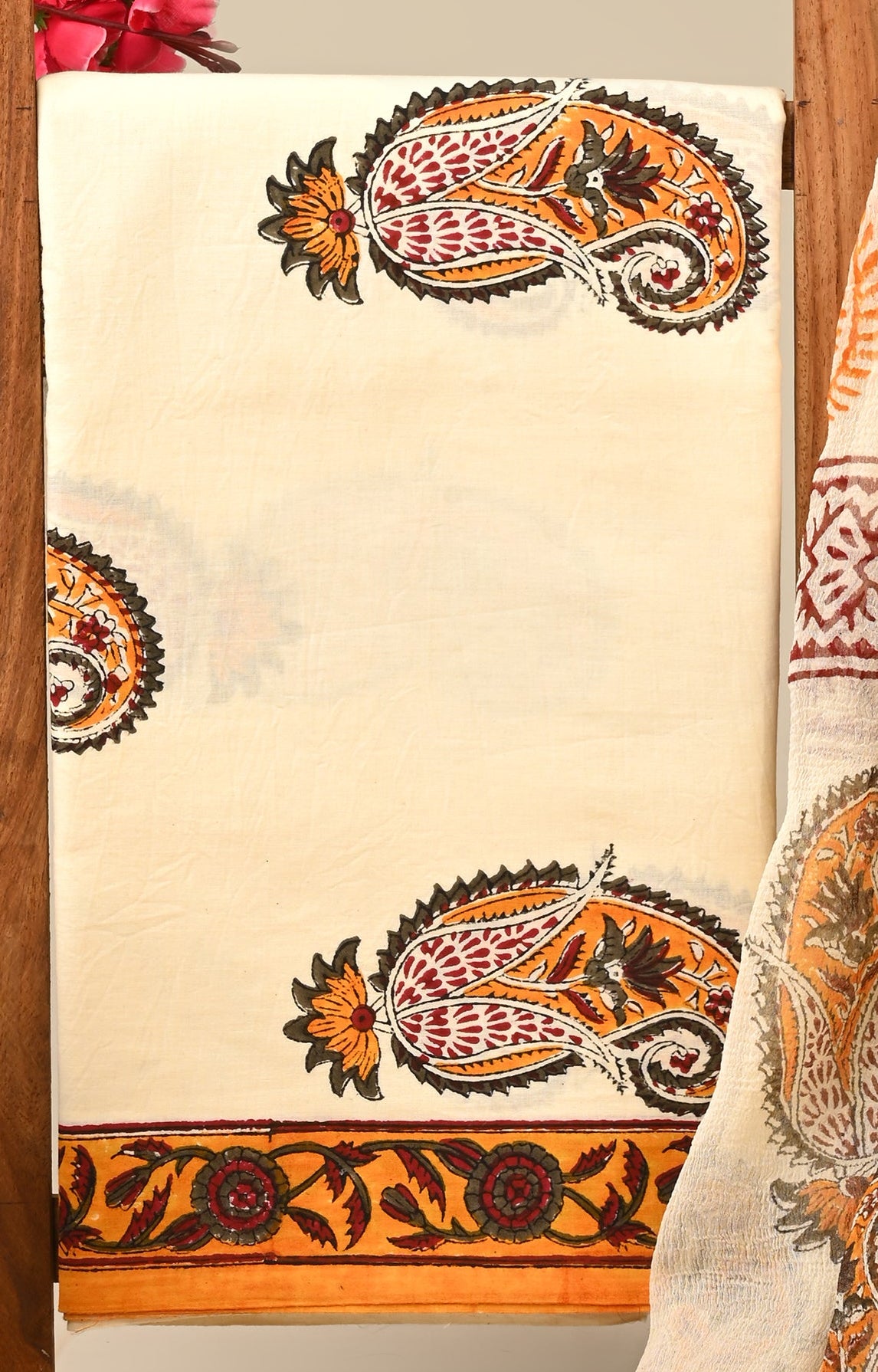 CHIFFON DUPATTA COTTON SUIT