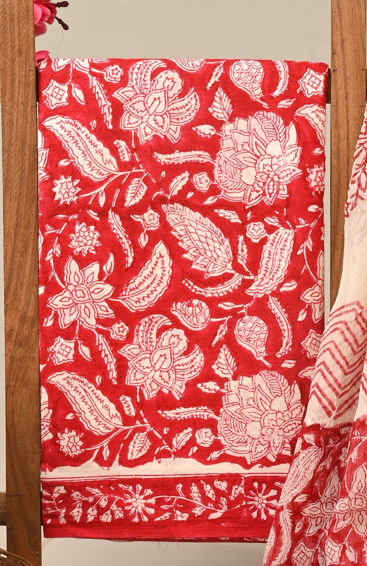 CHIFFON DUPATTA COTTON SUIT