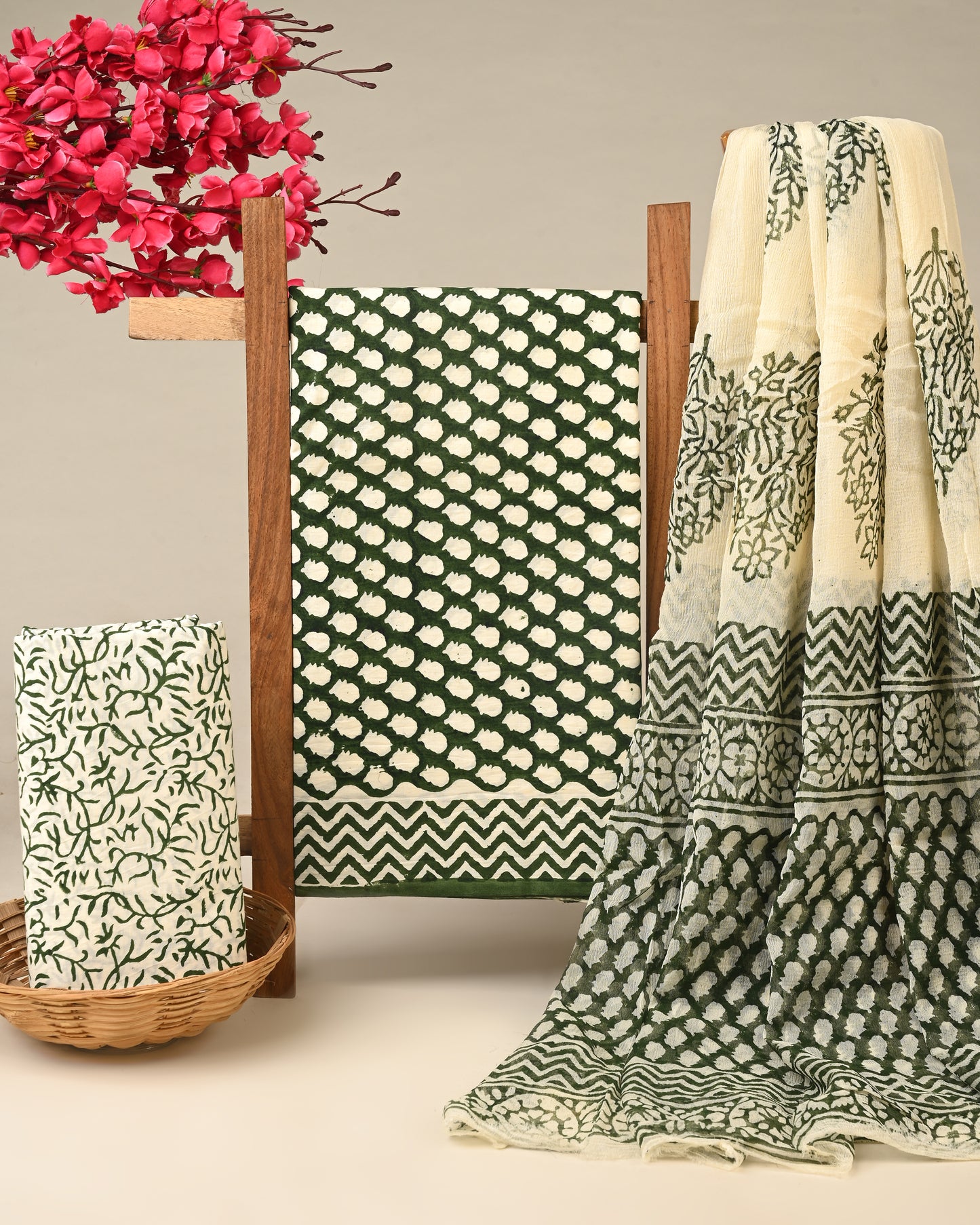 CHIFFON DUPATTA COTTON SUIT
