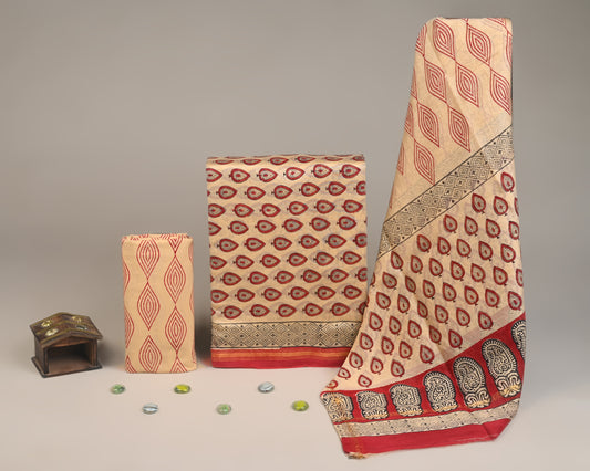 Chanderi Silk Suit Set