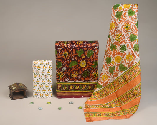 Chanderi Silk Suit Set