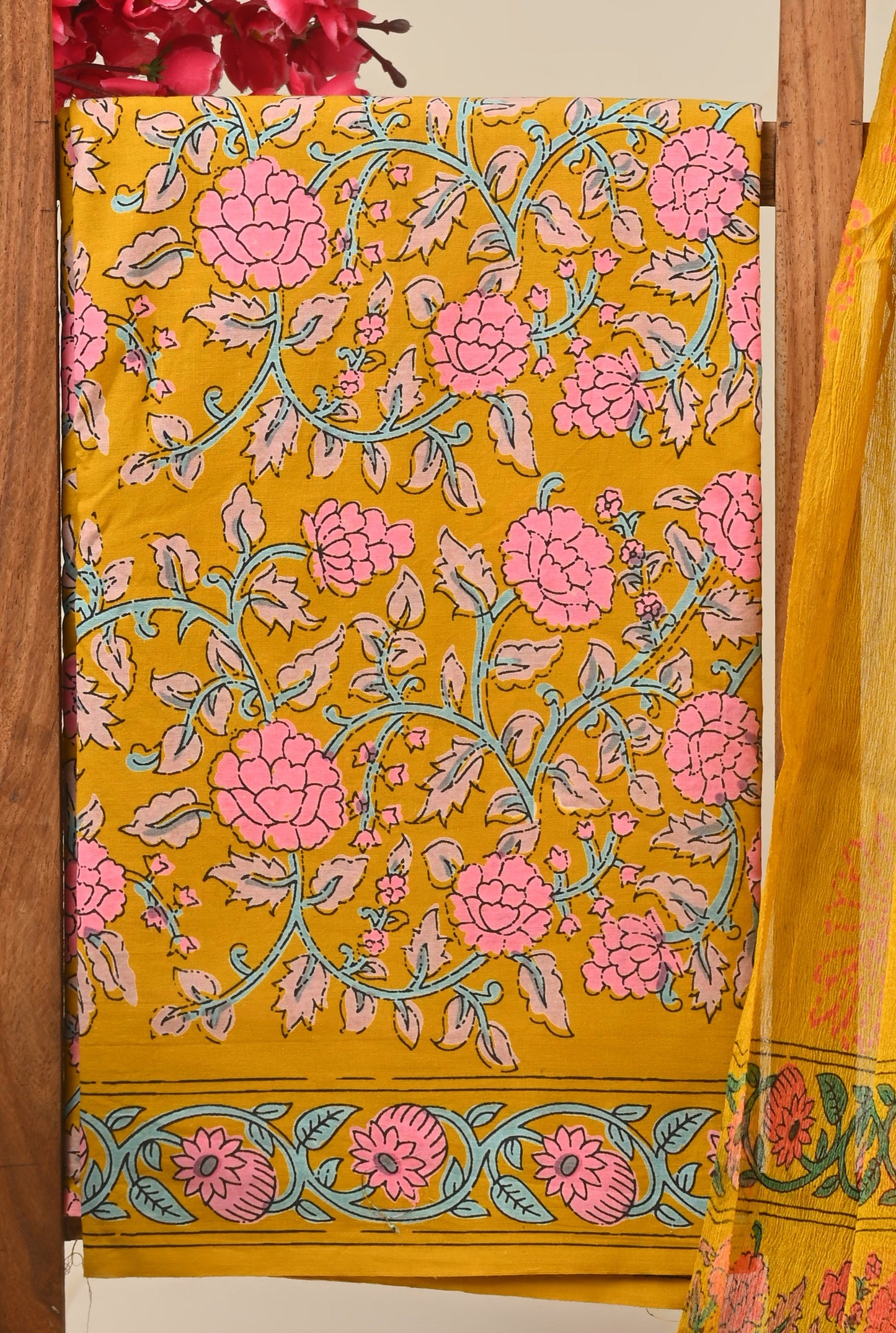CHIFFON DUPATTA COTTON SUIT