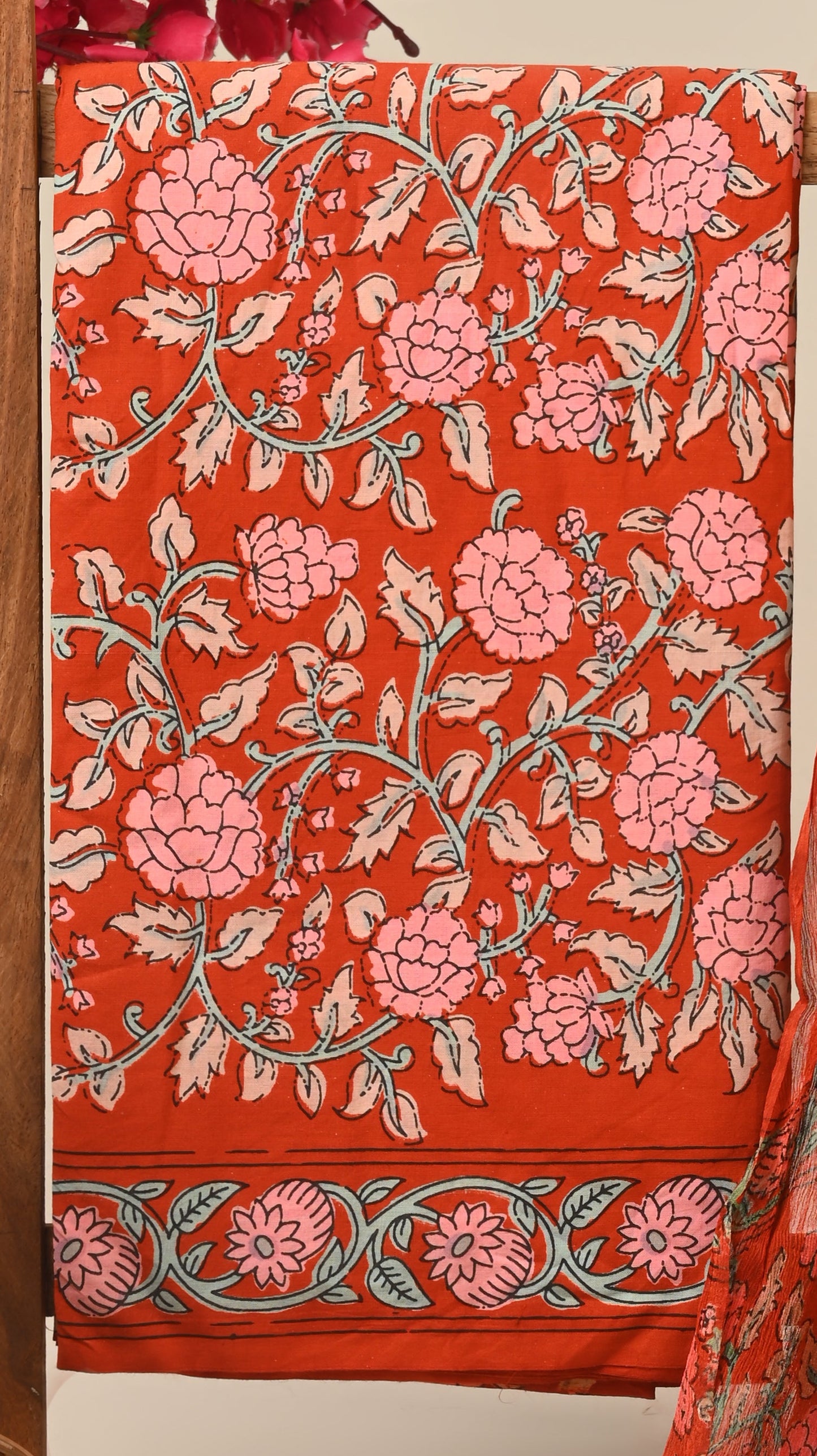 CHIFFON DUPATTA COTTON SUIT