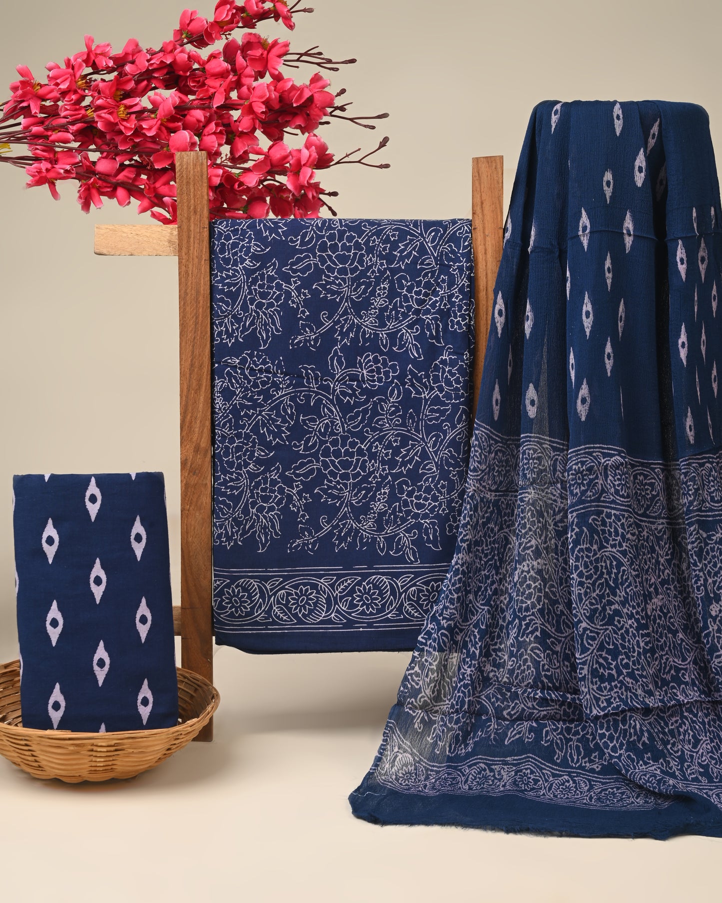 CHIFFON DUPATTA COTTON SUIT