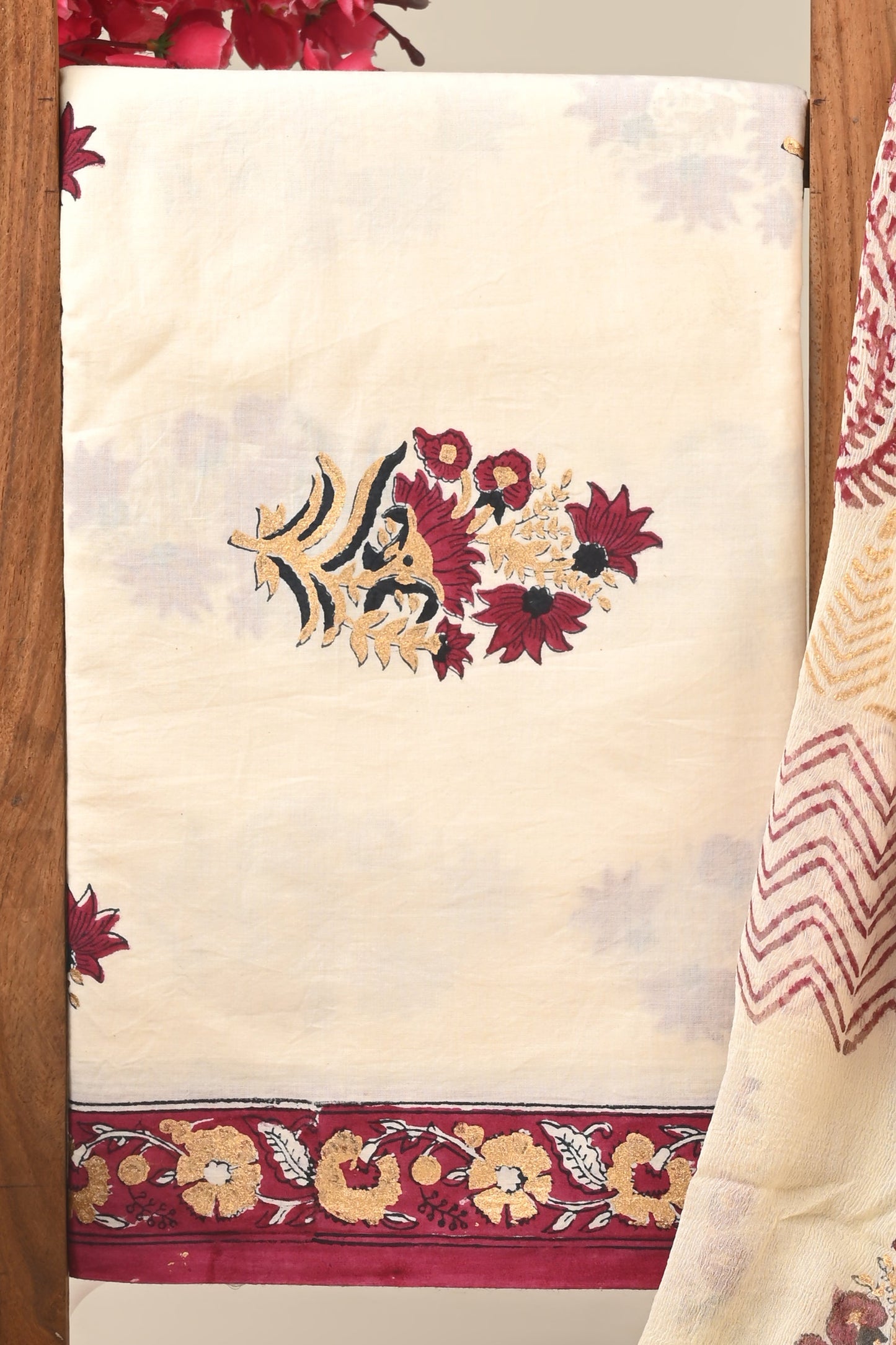 CHIFFON DUPATTA COTTON SUIT