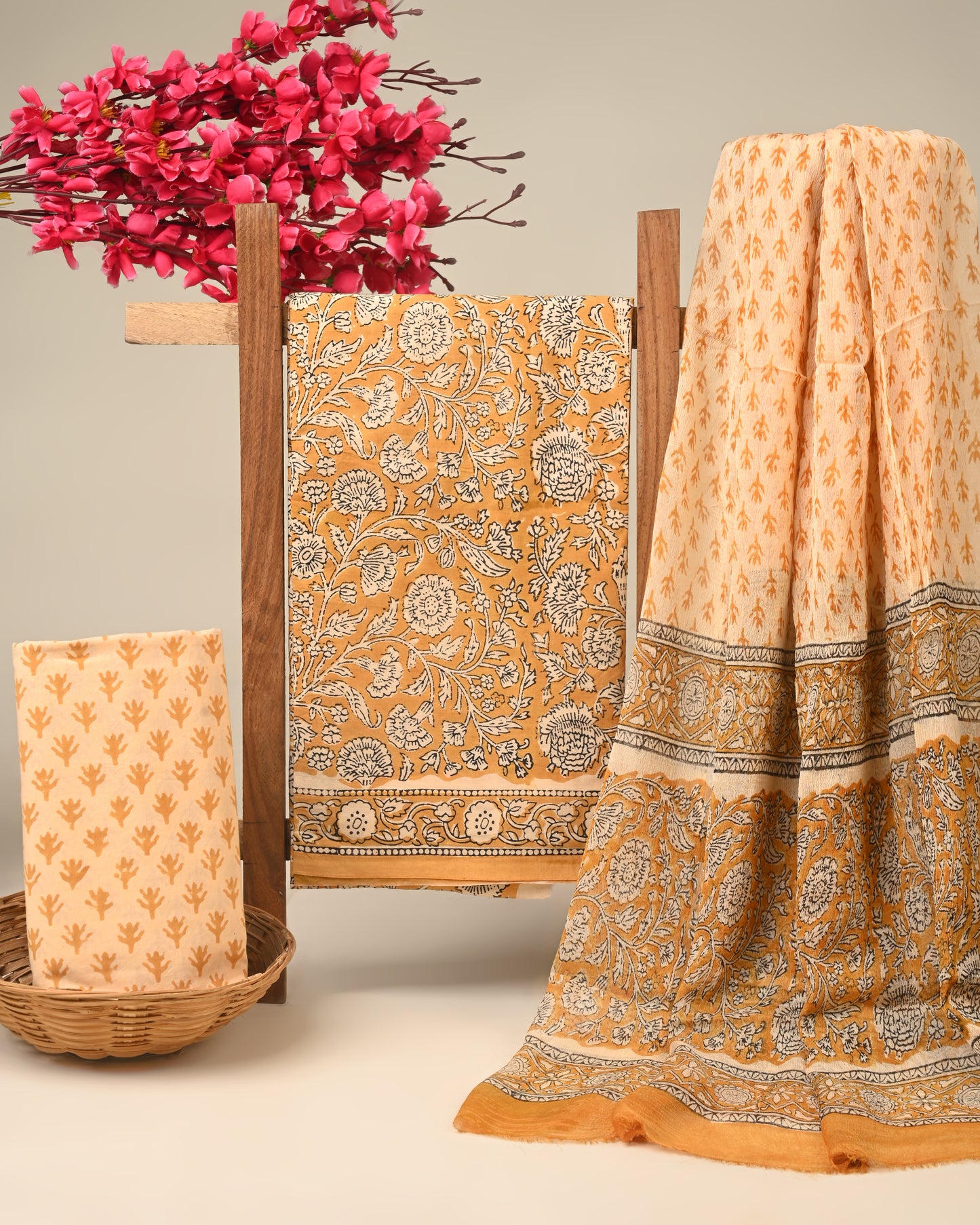 CHIFFON DUPATTA COTTON SUIT