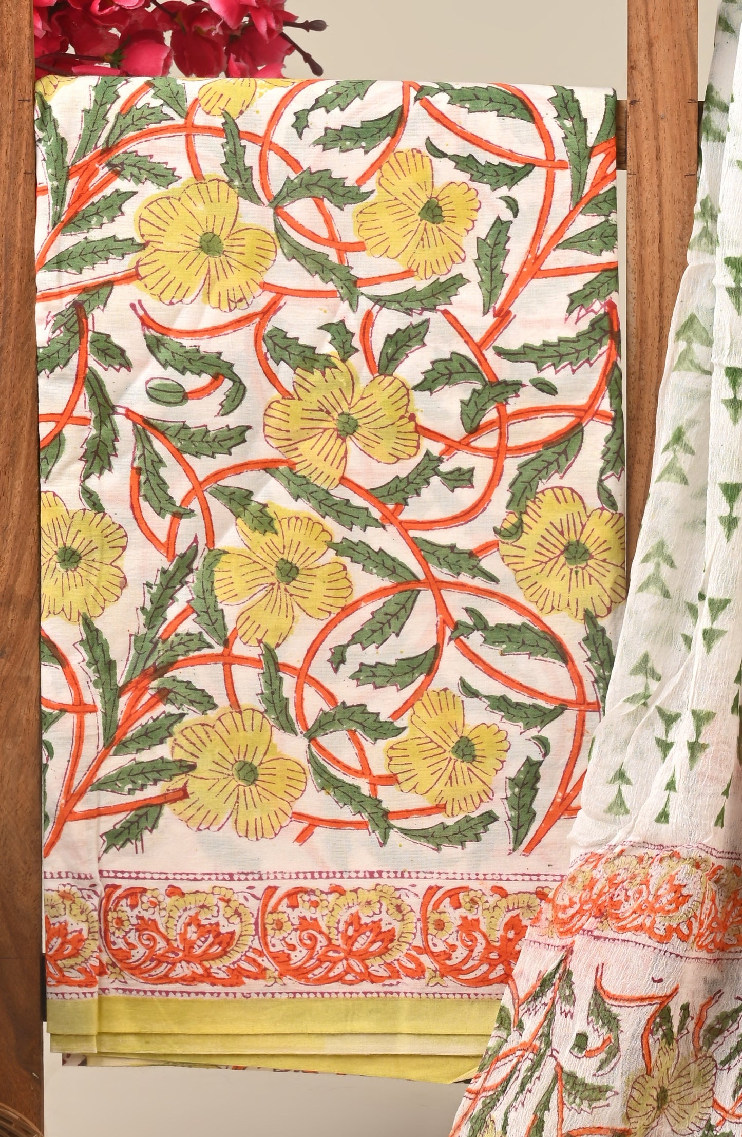 CHIFFON DUPATTA COTTON SUIT