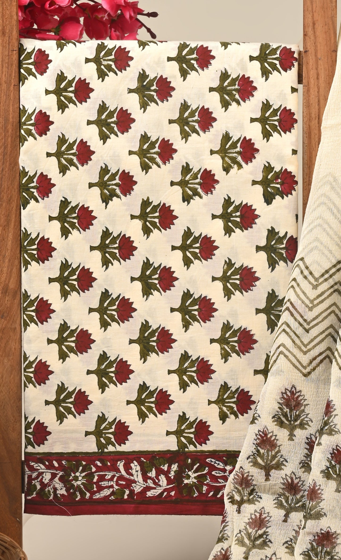 CHIFFON DUPATTA COTTON SUIT