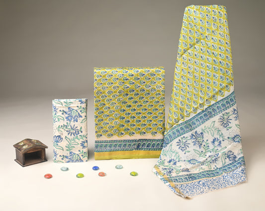 Chanderi Silk Suit Set