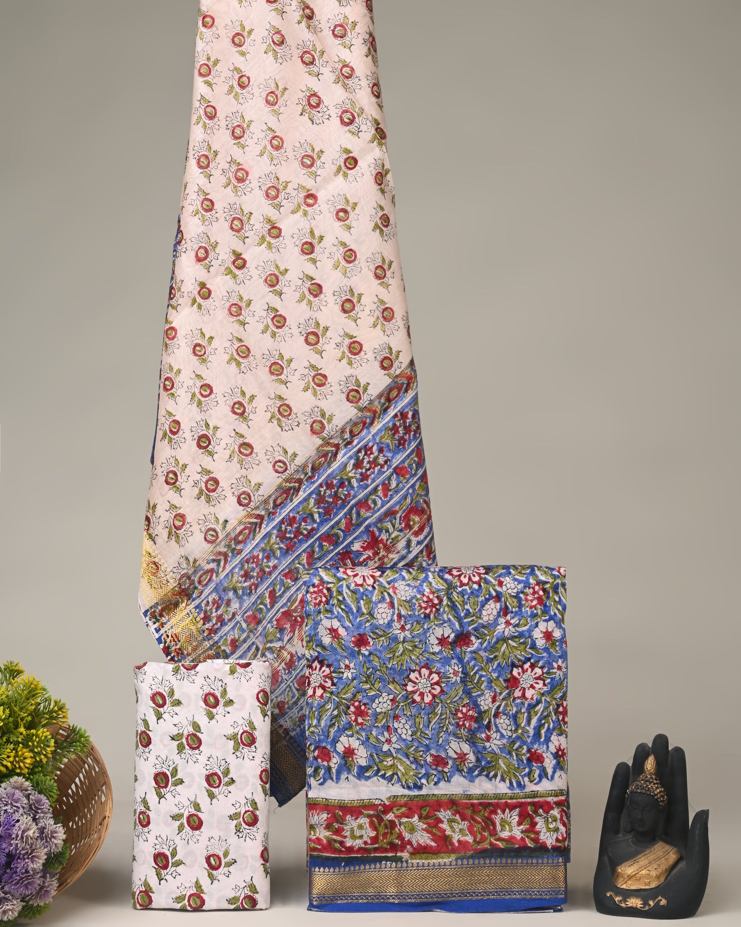 Maheshwari Silk Suit Set