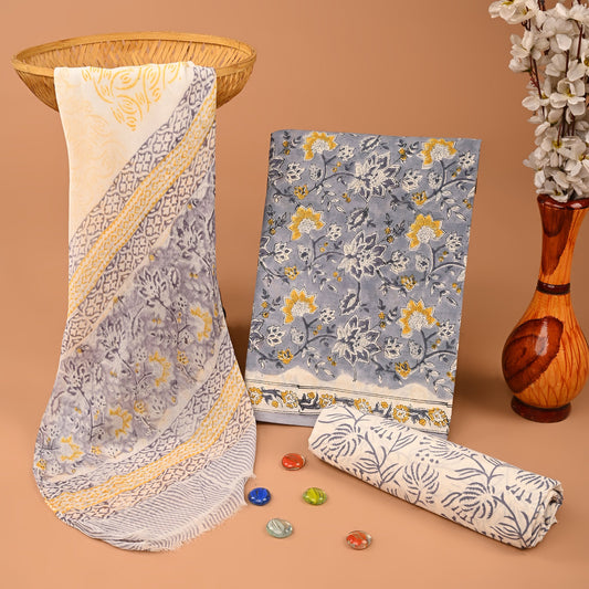 CHIFFON DUPATTA COTTON SUIT