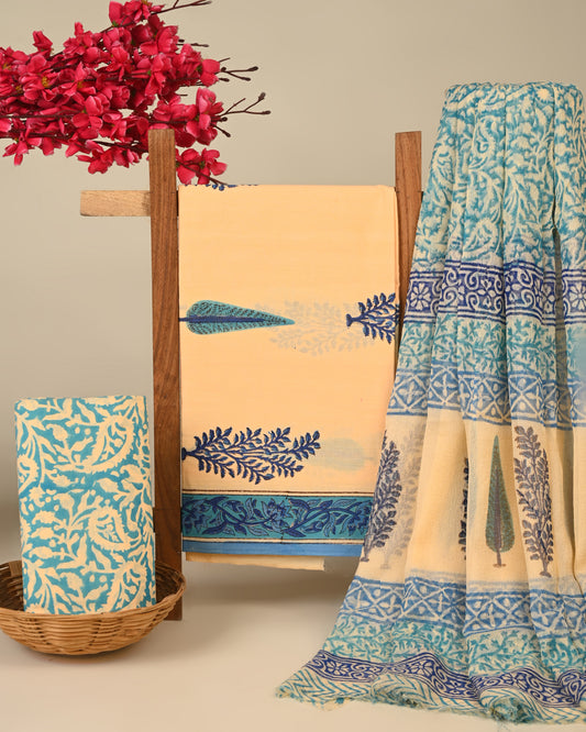 CHIFFON DUPATTA COTTON SUIT
