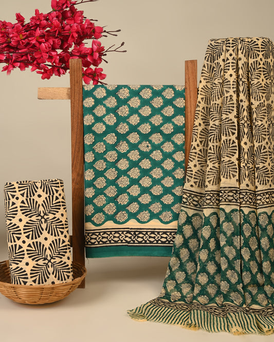 CHIFFON DUPATTA COTTON SUIT