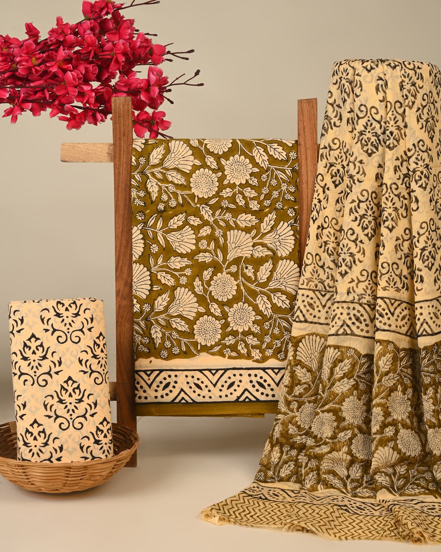 CHIFFON DUPATTA COTTON SUIT