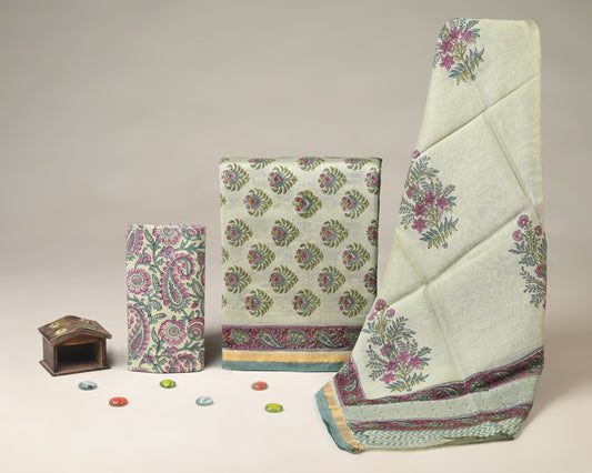 Chanderi Silk Suit Set