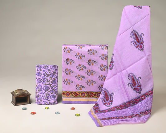 Chanderi Silk Suit Set