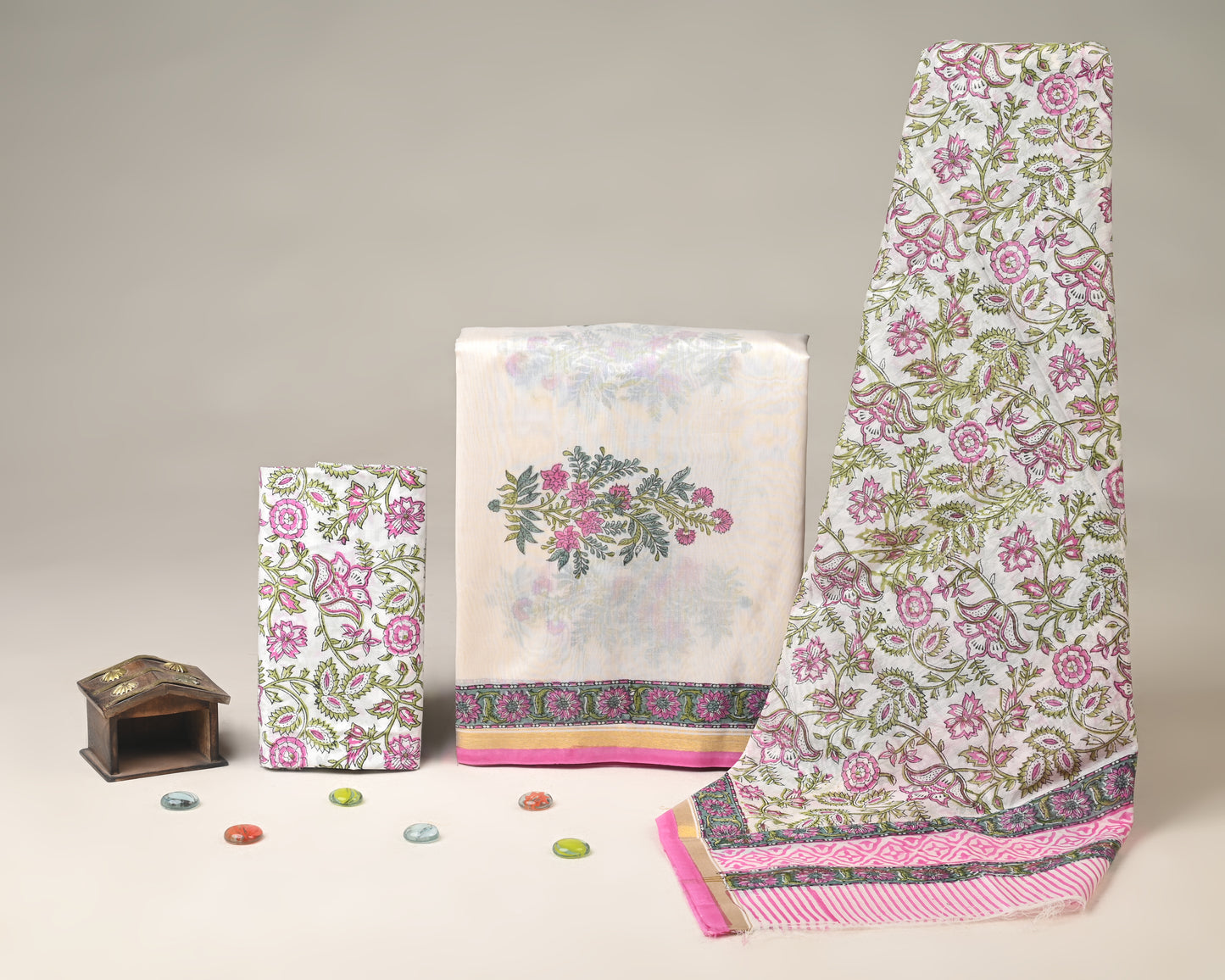 Chanderi Silk Suit Set