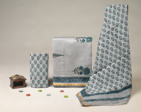 Chanderi Silk Suit Set