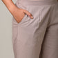 GREY COTTON PANT FOR WOMEN