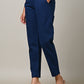 BLUE COTTON PANT FOR WOMEN