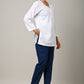 BLUE COTTON PANT FOR WOMEN